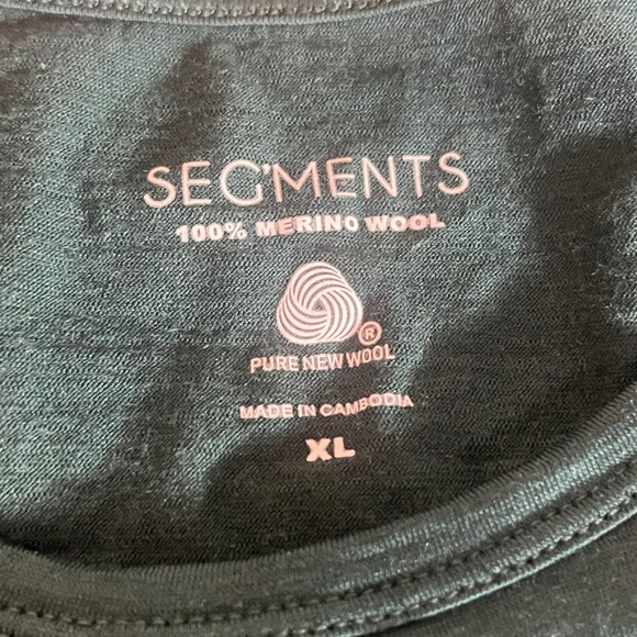 Segments Womens XL Forest Green Merino Wool Long Sleeve Crew Neck Base Layer - Picture 3 of 8